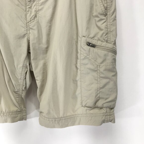 Columbia Omni-Shade Cargo Shorts Men's Size 36 Waist Beige Trail Hiking Outdoor - Picture 2 of 13